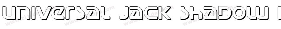 Universal Jack Shadow Italic字体转换